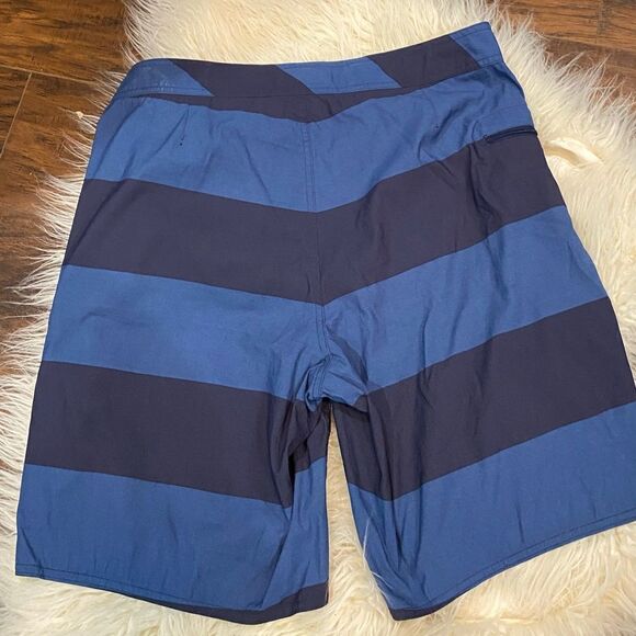 Patagonia Vintage Blue Striped Bathing Suit swim trunks - Picture 2 of 6